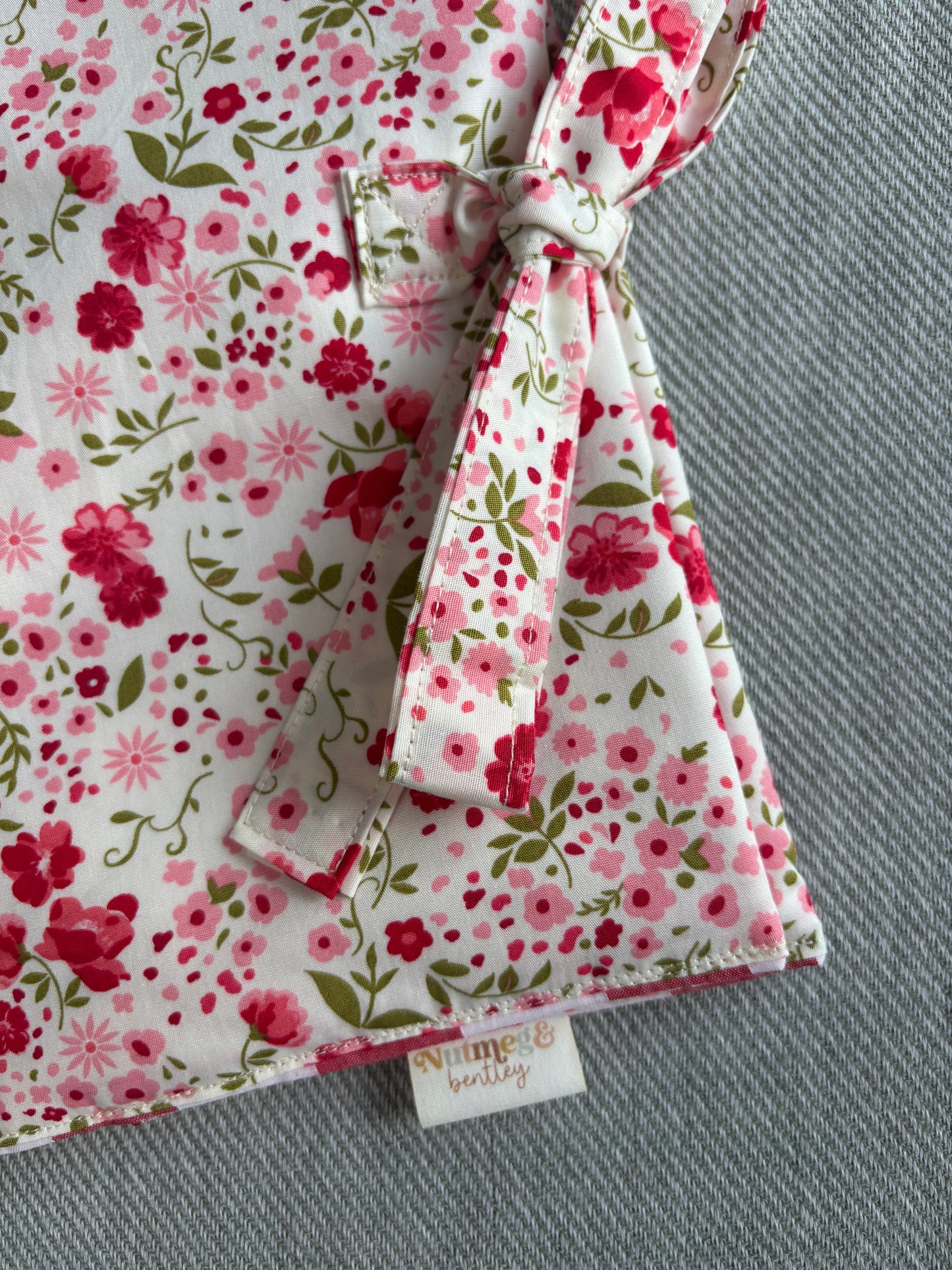 Nappy Wallet - Pink and Red Floral Picnic