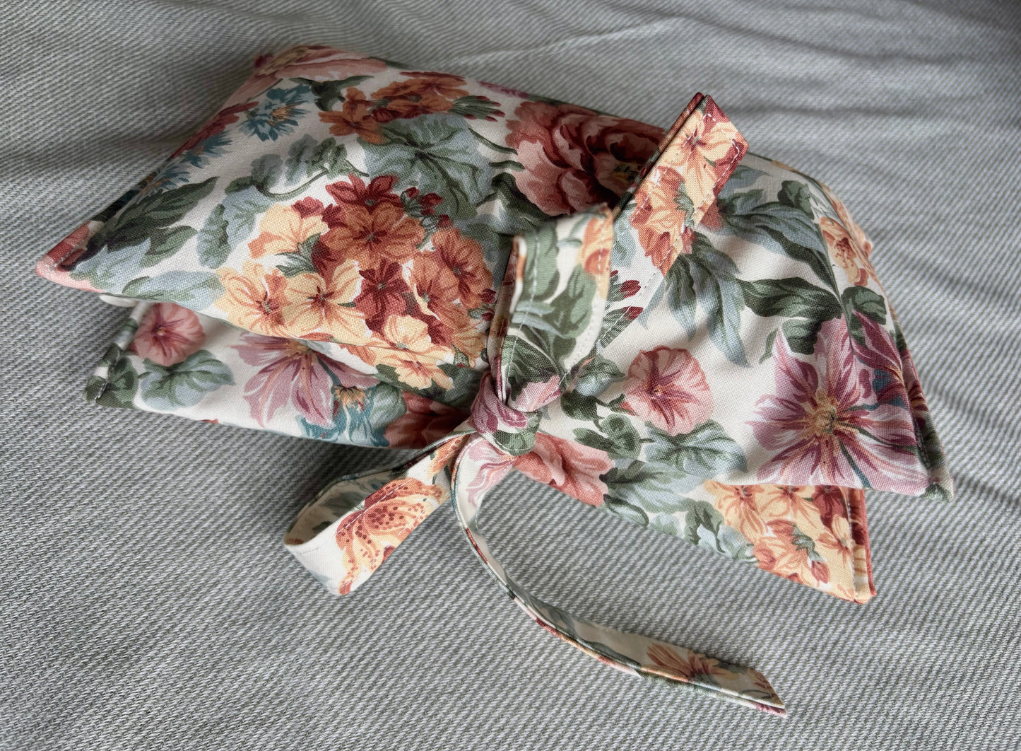 Nappy Wallet - Vintage Floral Coral
