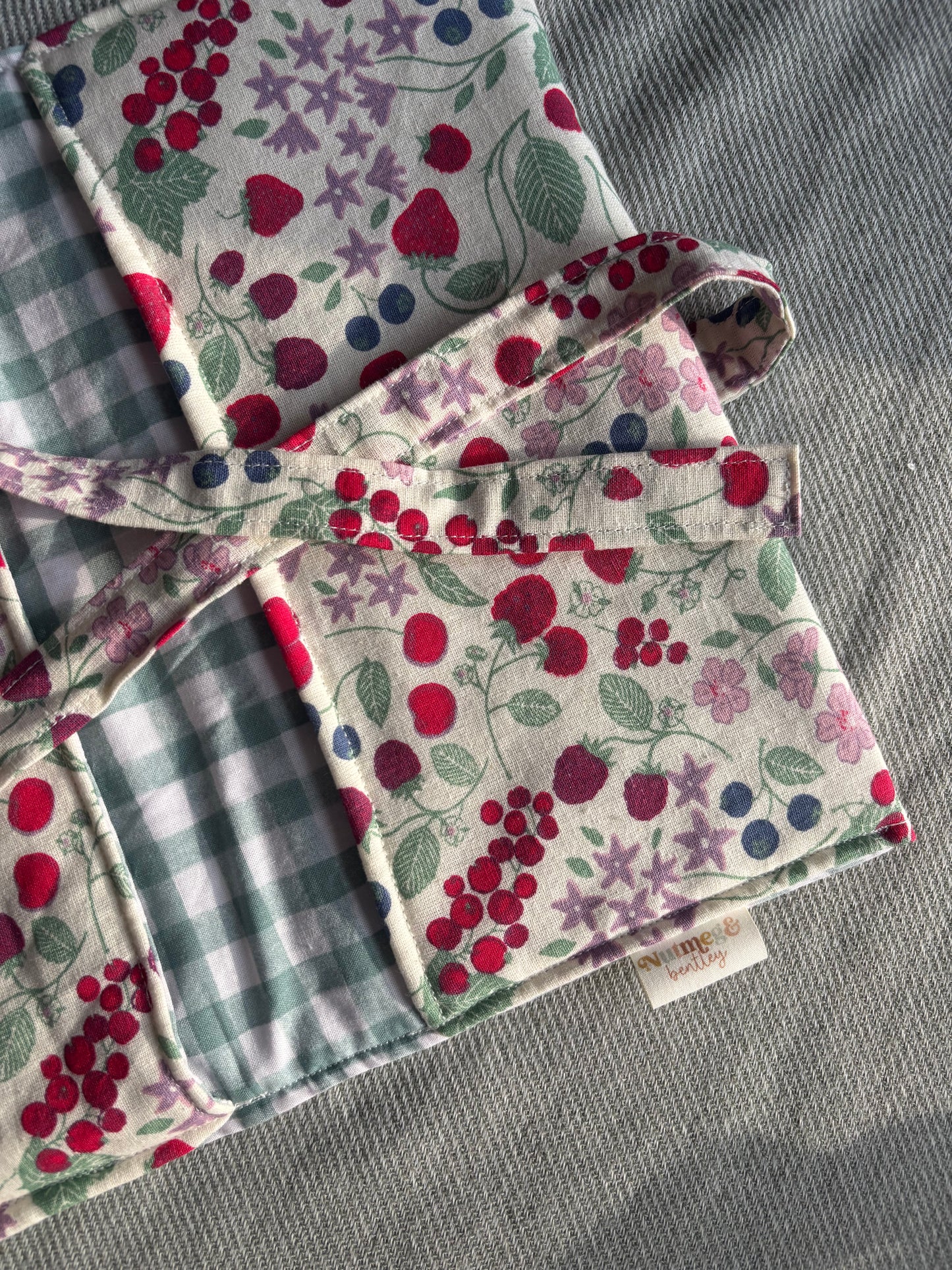 Nappy Wallet - Berry Harvest Gingham