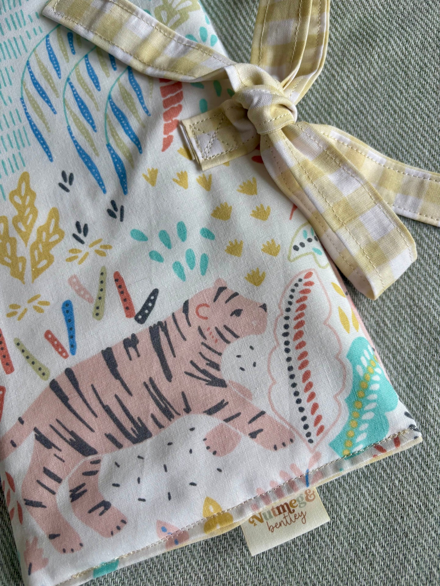 Nappy Wallet - Safari Yellow Gingham