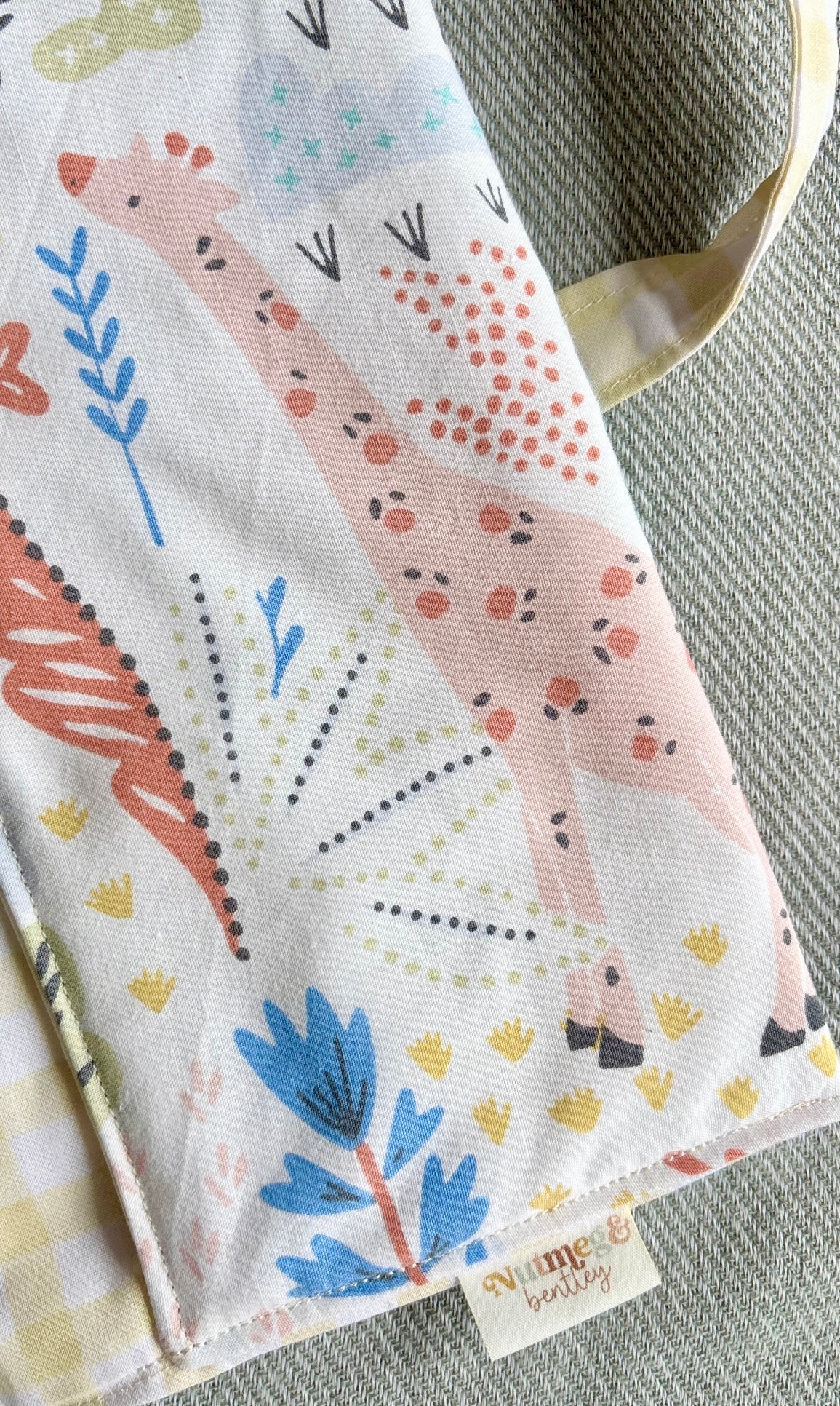 Nappy Wallet - Safari Yellow Gingham