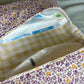 Nappy Wallet - Purple Yellow Florals Gingham
