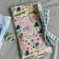 Nappy Wallet - Fairy Tale Teal Gingham