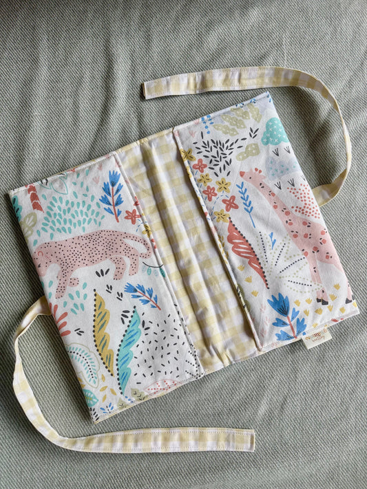 Nappy Wallet - Safari Yellow Gingham