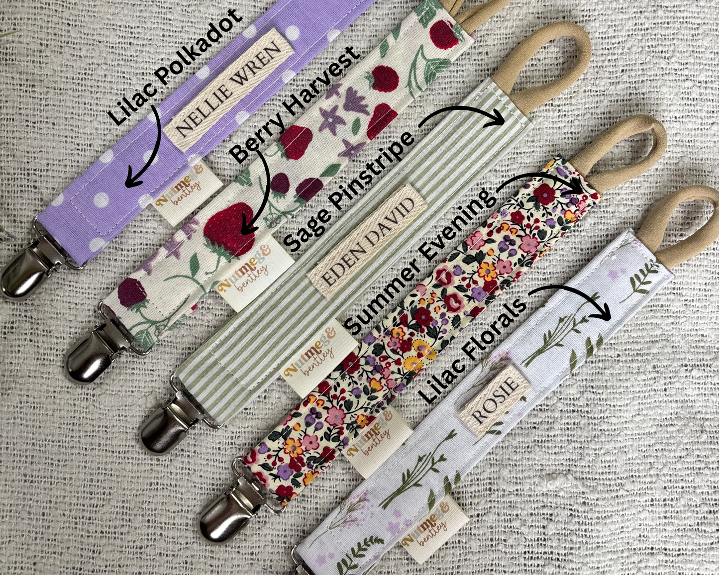 Personalised Dummy Clip – Handmade, Safe & Timeless Baby Keepsake