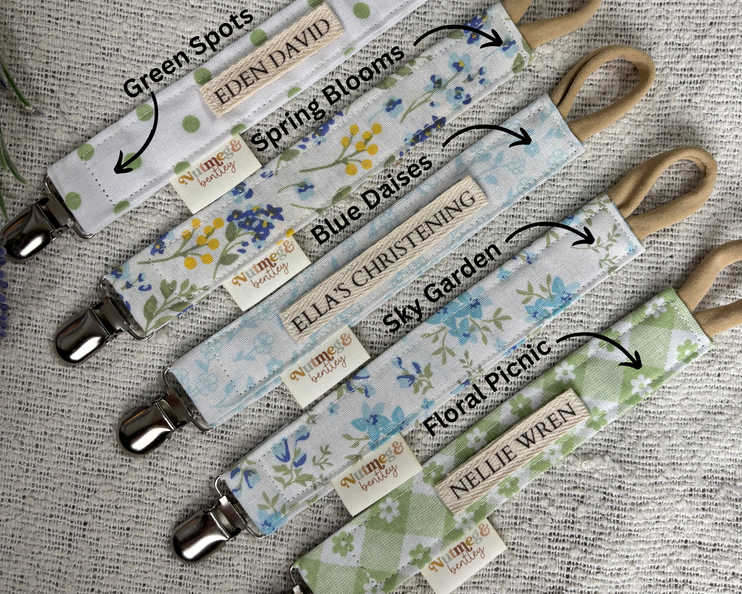 Personalised Dummy Clip – Handmade, Safe & Timeless Gifts Baby Keepsake
