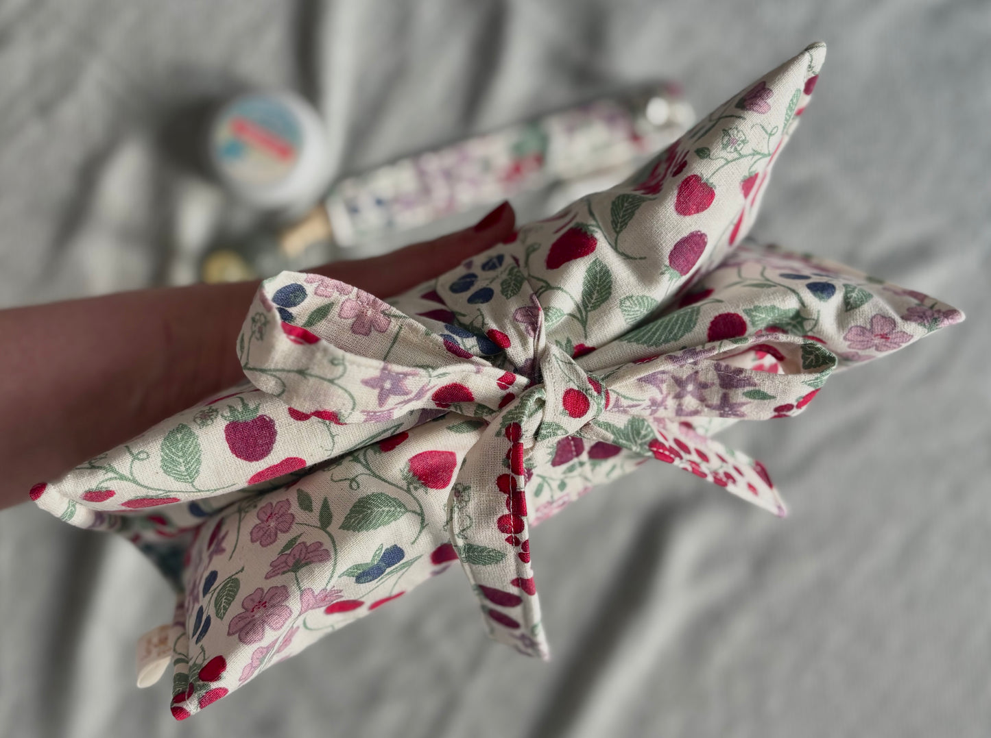 Nappy Wallet - Berry Harvest Gingham