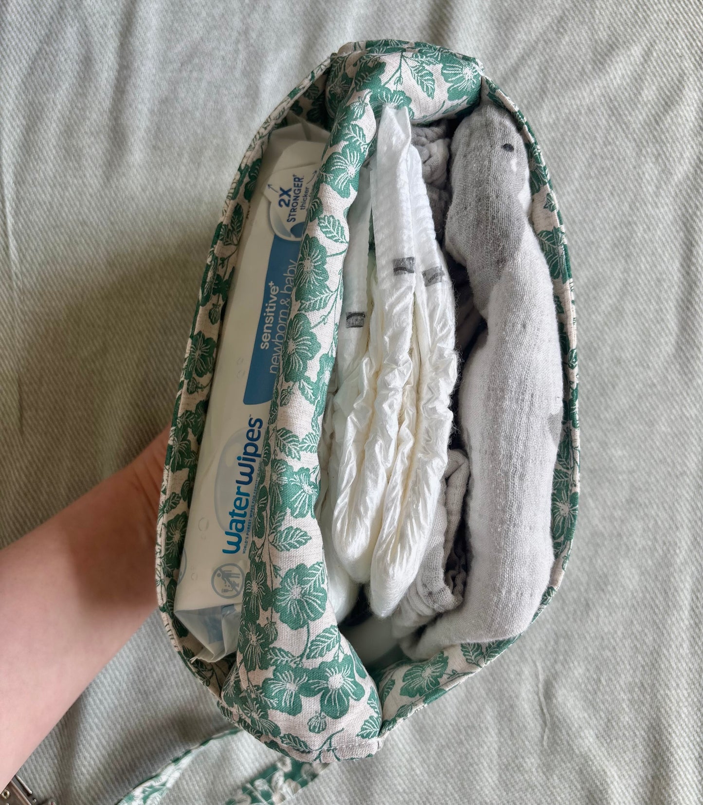 Nappy Wallet - Green Florals