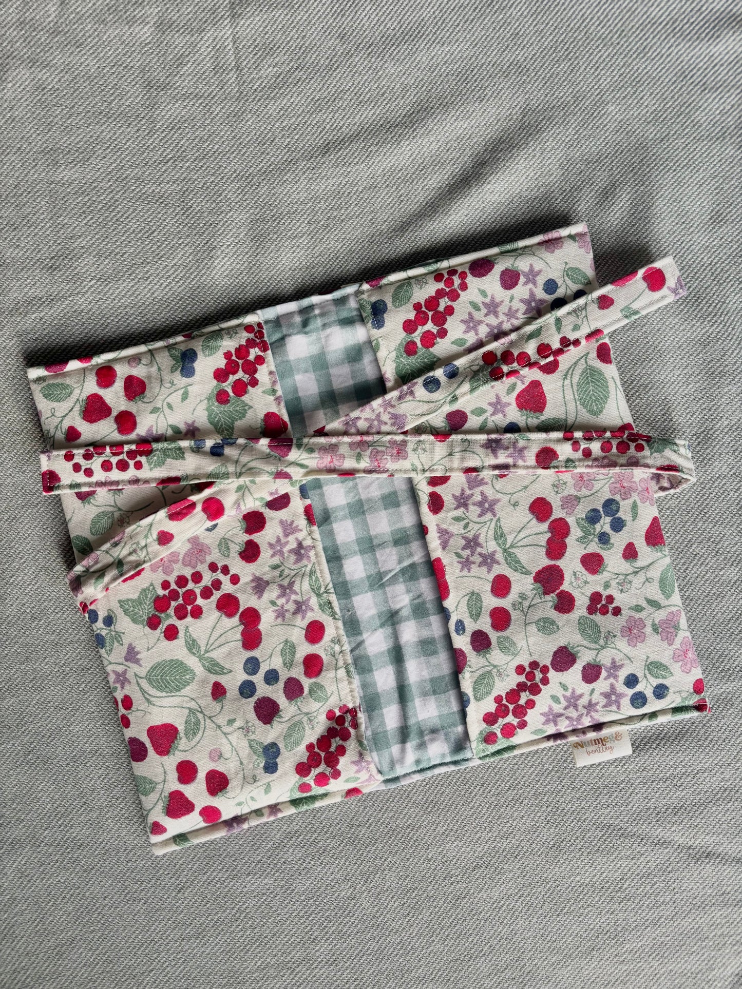 Nappy Wallet - Berry Harvest Gingham