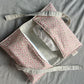 Nappy Wallet - Ditsy Pink Floral Sage Pinstripe