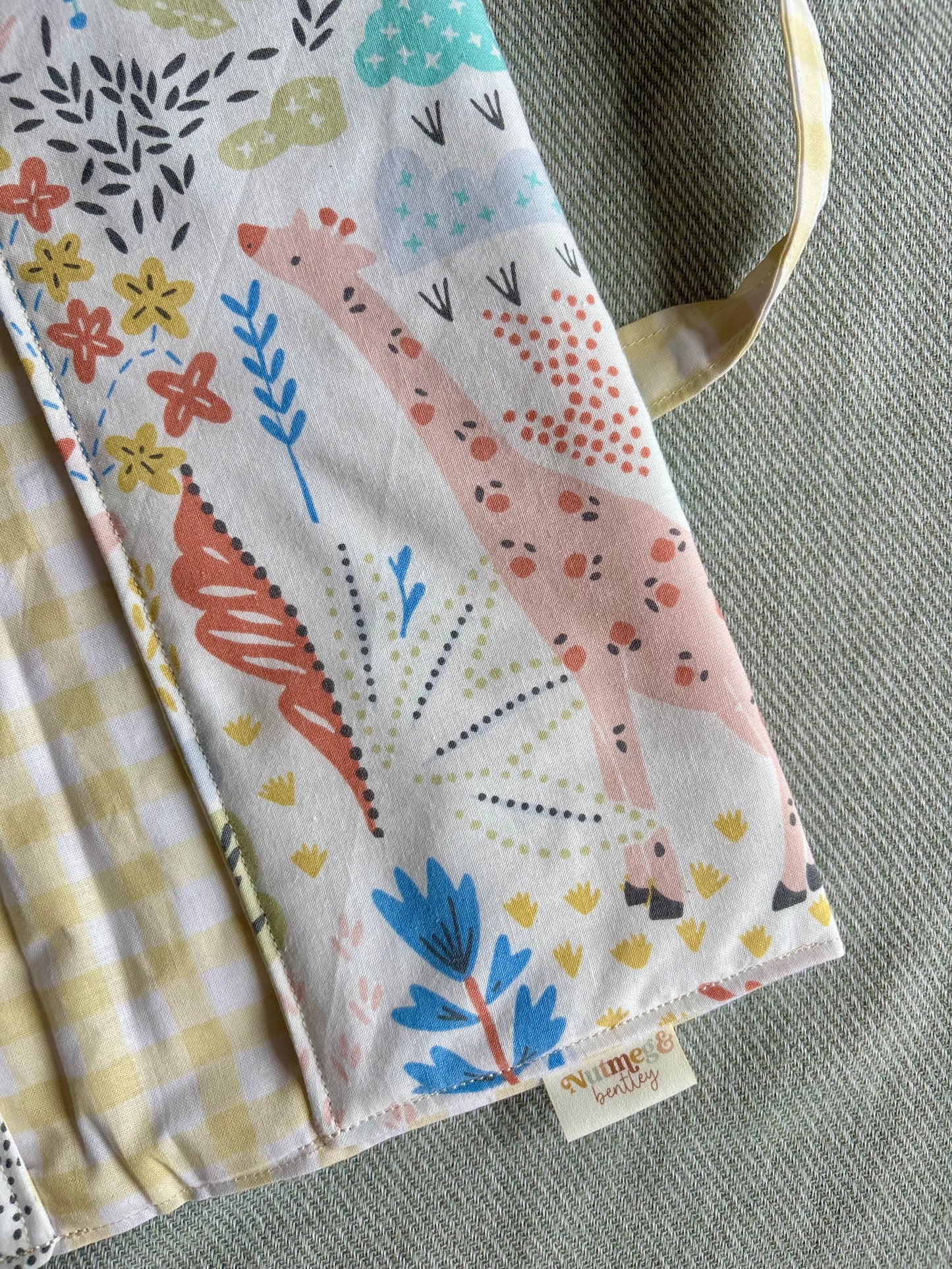 Nappy Wallet - Safari Yellow Gingham