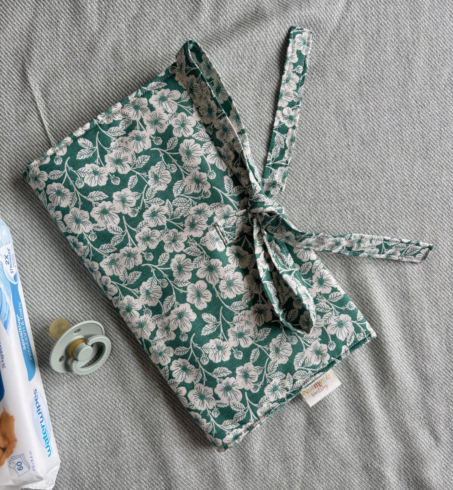 Nappy Wallet - Green Florals