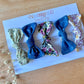 Midnight Handmade Set of 5 Girls Hair Clips