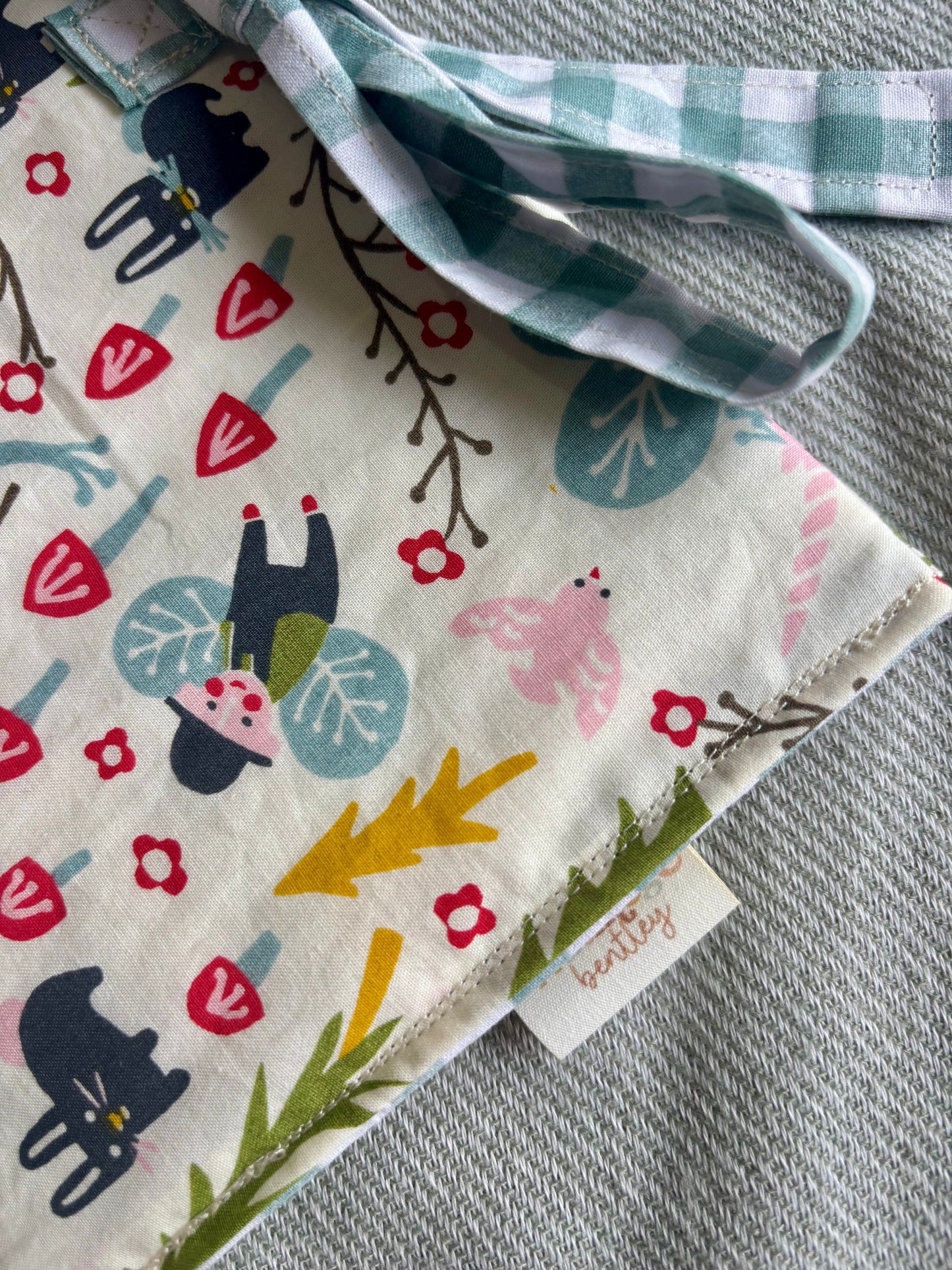 Nappy Wallet - Fairy Tale Teal Gingham