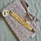 Nappy Wallet - Purple Yellow Florals Gingham