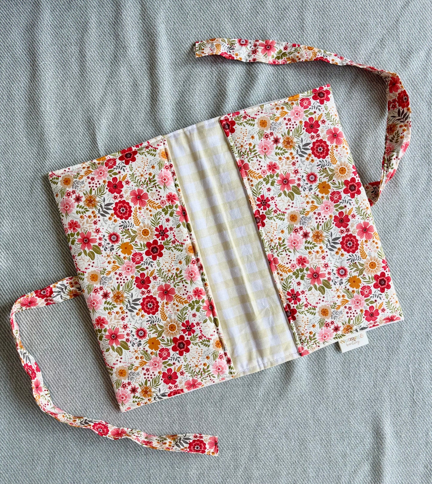 Nappy Wallet - Summer Florals Yellow Gingham