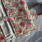 Nappy Wallet - Summer Floral Sage Pinstripe