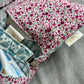 Nappy Wallet - Magenta Floral Teal Gingham