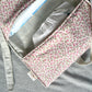 Nappy Wallet - Ditsy Pink Floral Sage Pinstripe