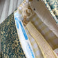 Nappy Wallet - Teal Floral Yellow Gingham