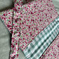 Nappy Wallet - Magenta Floral Teal Gingham