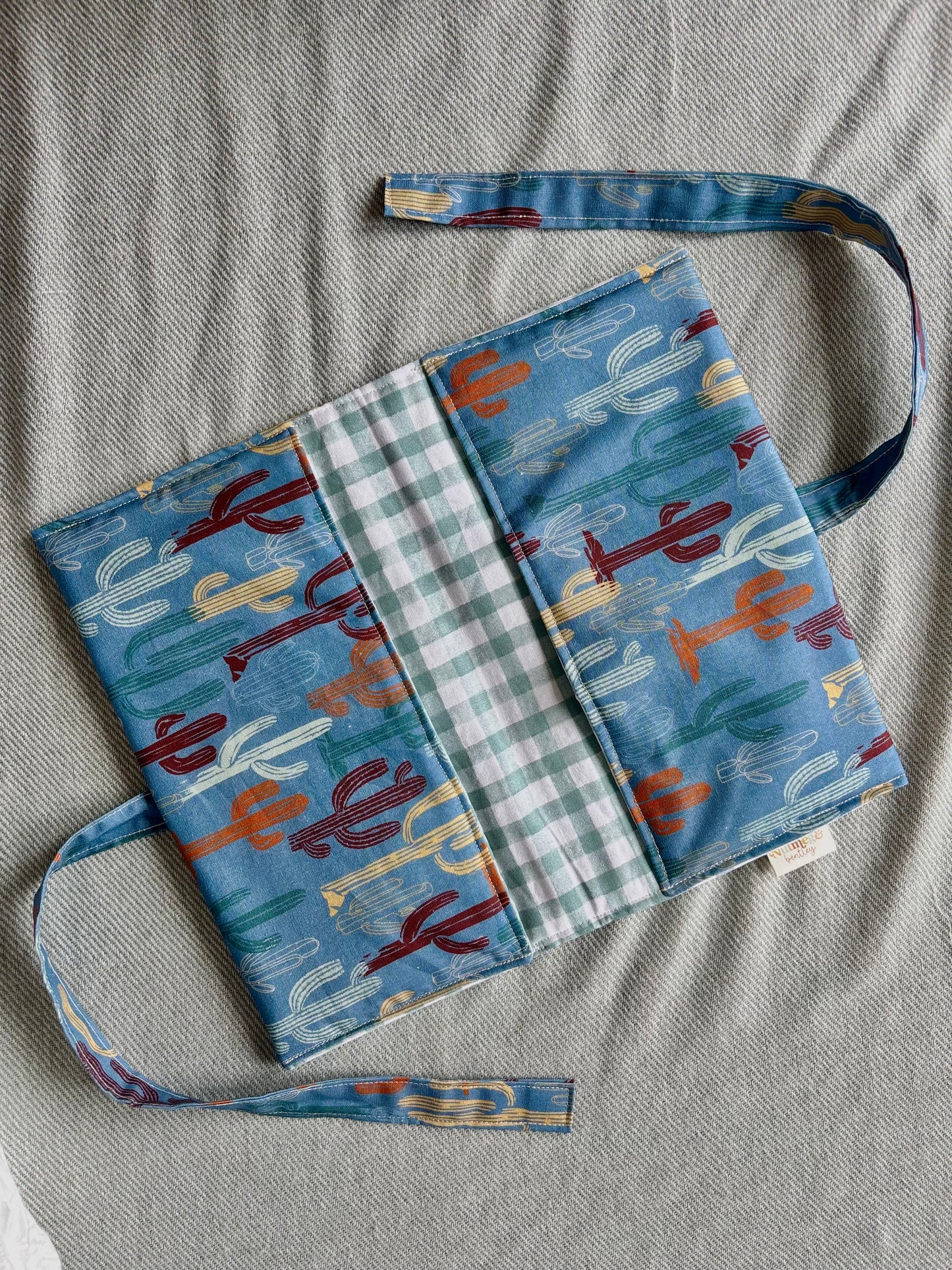 Nappy Wallet - Cactus Teal Gingham
