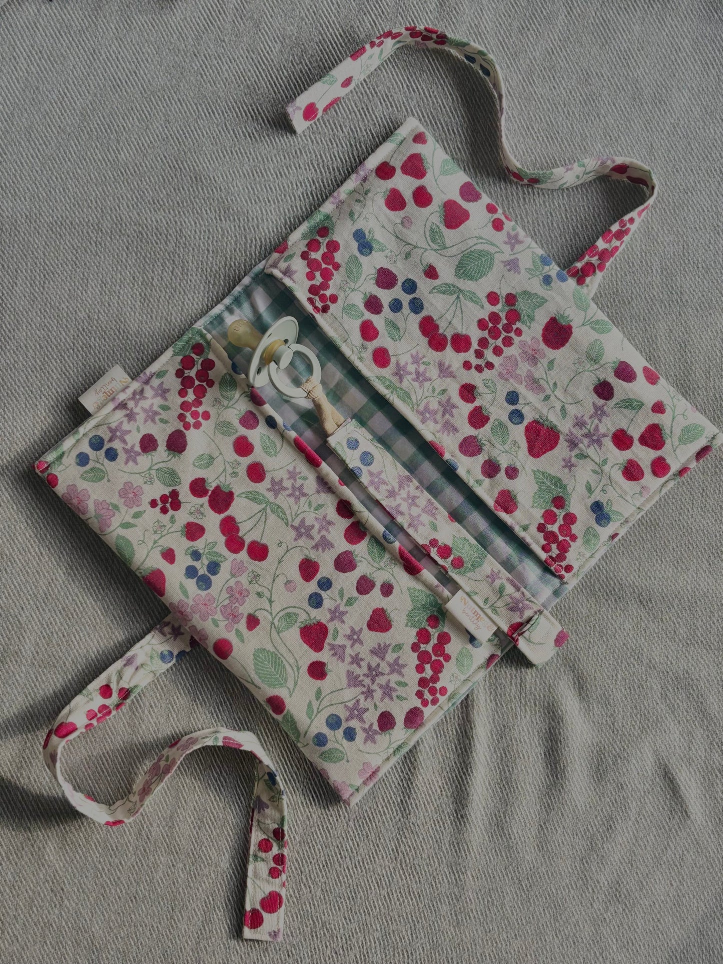 Nappy Wallet - Berry Harvest Gingham