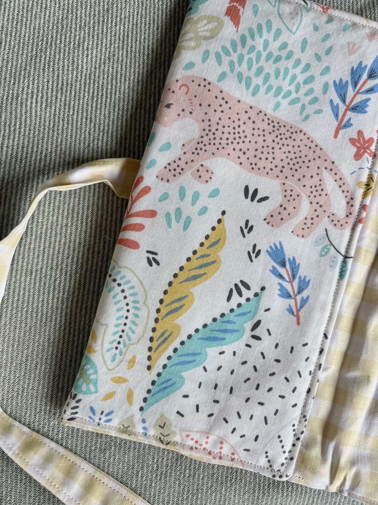 Nappy Wallet - Safari Yellow Gingham