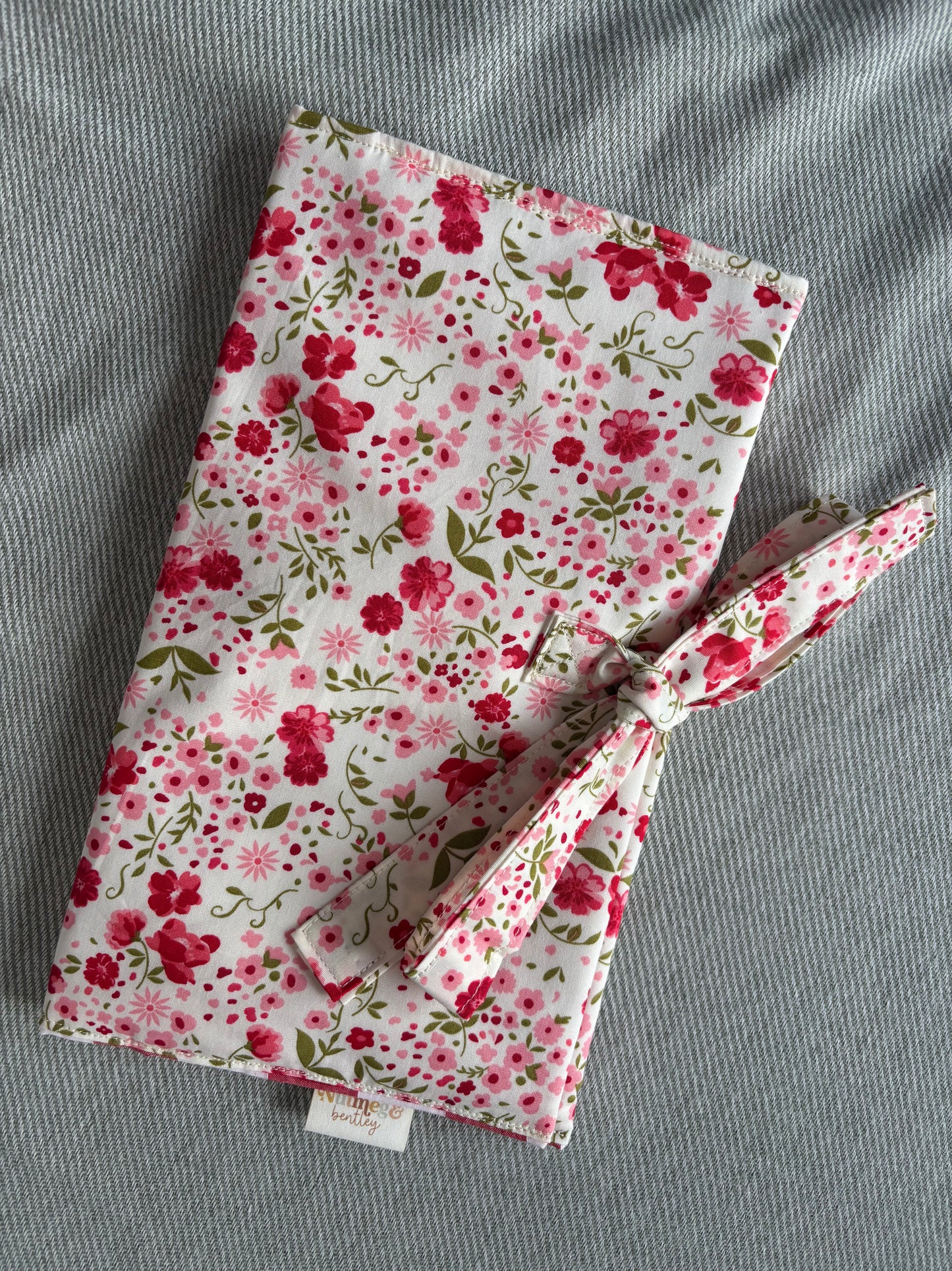 Nappy Wallet - Pink and Red Floral Picnic