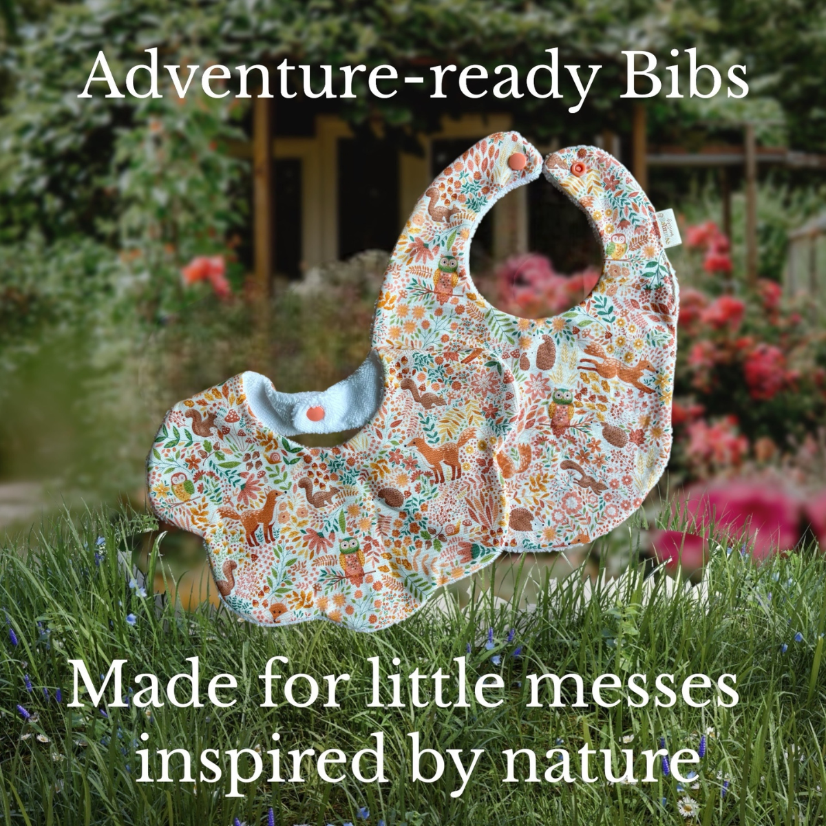 Woodland Friends Bib, Teething Ring