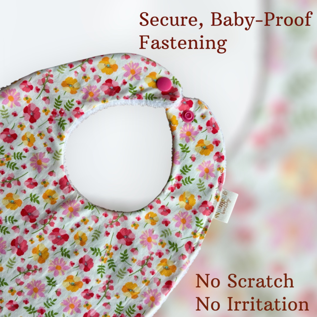 Summer Poppies Bib, Dummy Clip, Teething Ring