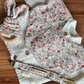 Pastel Florals Bib, Dummy Clip, Teething Ring