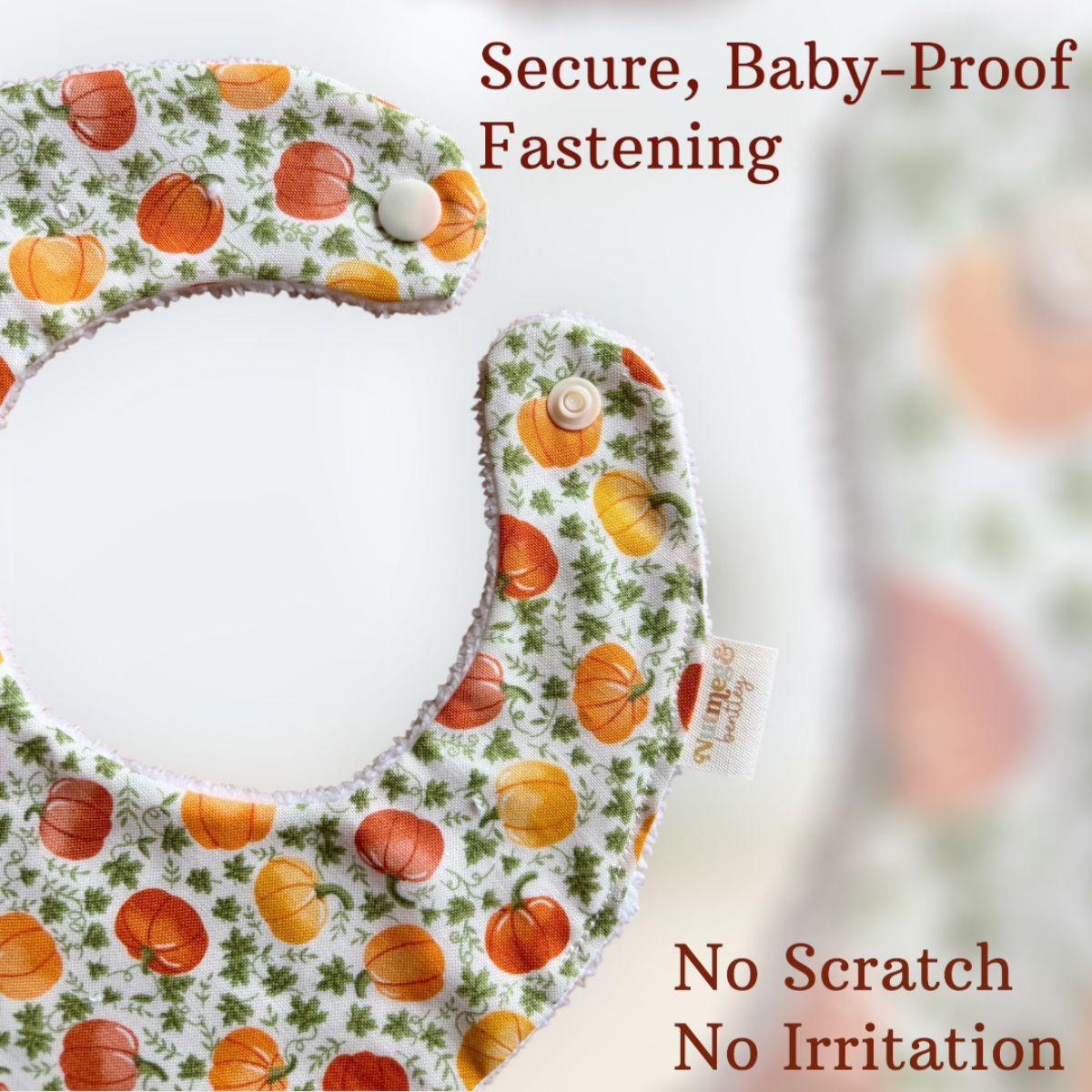 Pumpkin Patch Bib, Dummy Clip, Teething Ring