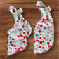 Berry Harvest Bib, Dummy Clip, Teething Ring