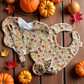 Pumpkin Patch Bib, Dummy Clip, Teething Ring