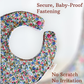 Vibrant Florals Bib, Dummy Clip, Teething Ring