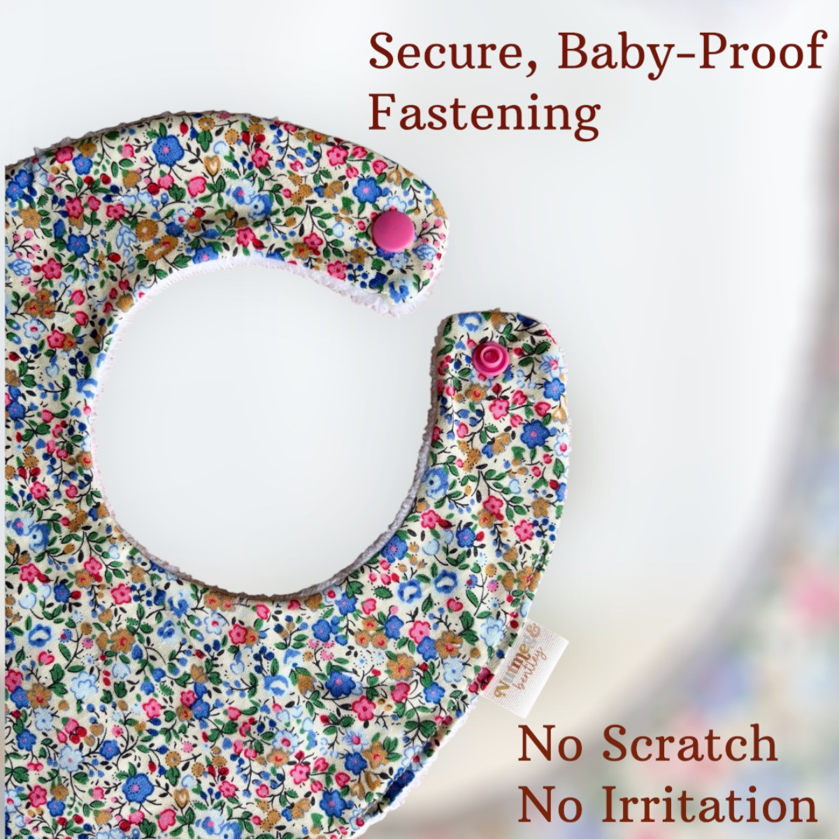 Vibrant Florals Bib, Dummy Clip, Teething Ring