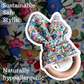 Vibrant Florals Bib, Dummy Clip, Teething Ring