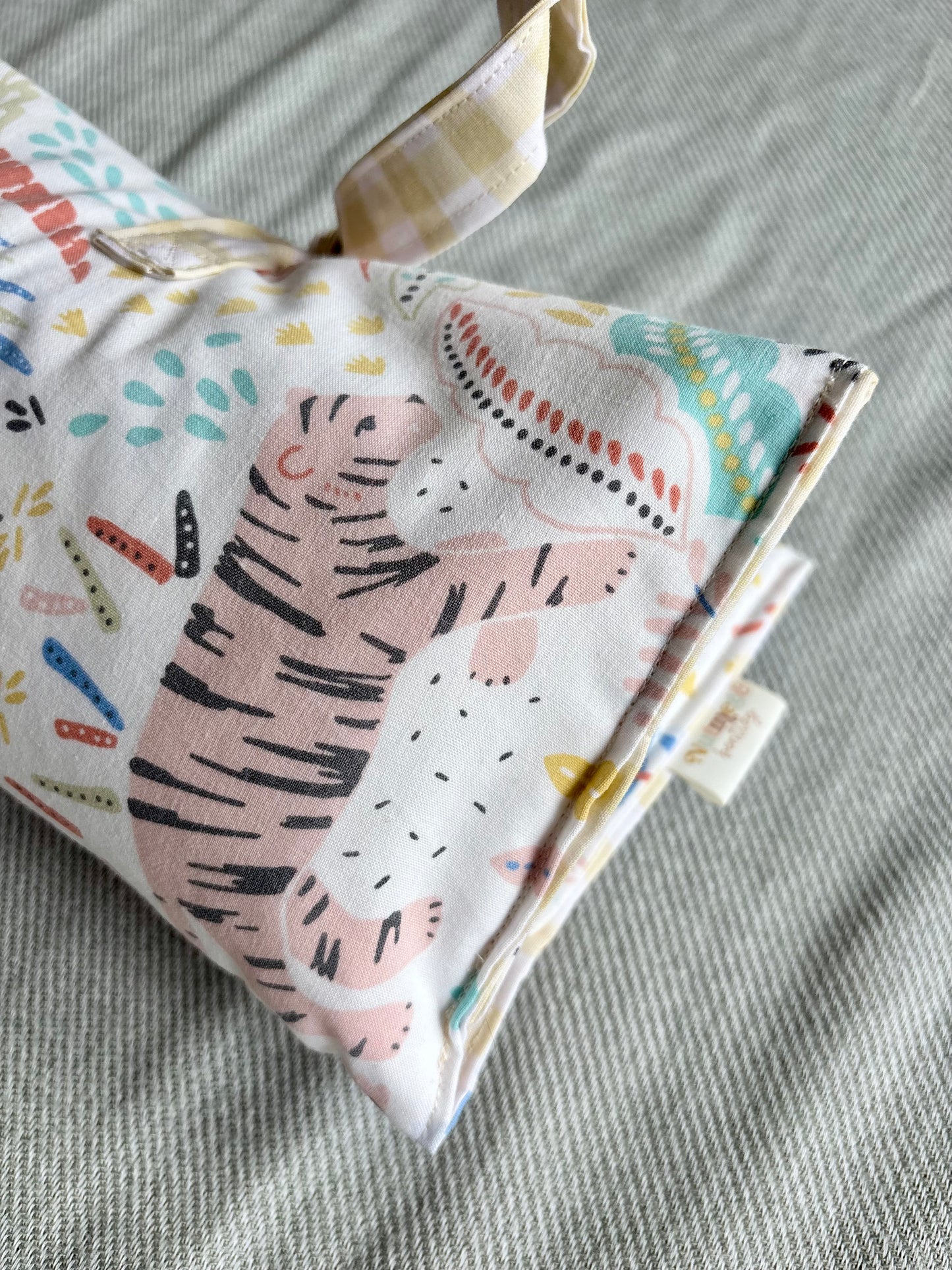 Nappy Wallet - Safari Yellow Gingham