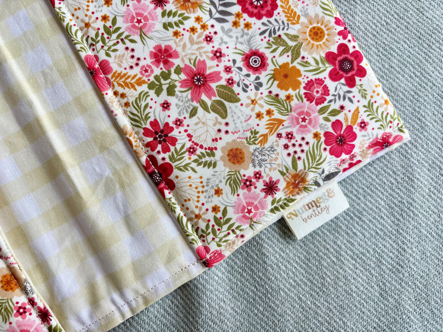Nappy Wallet - Summer Florals Yellow Gingham