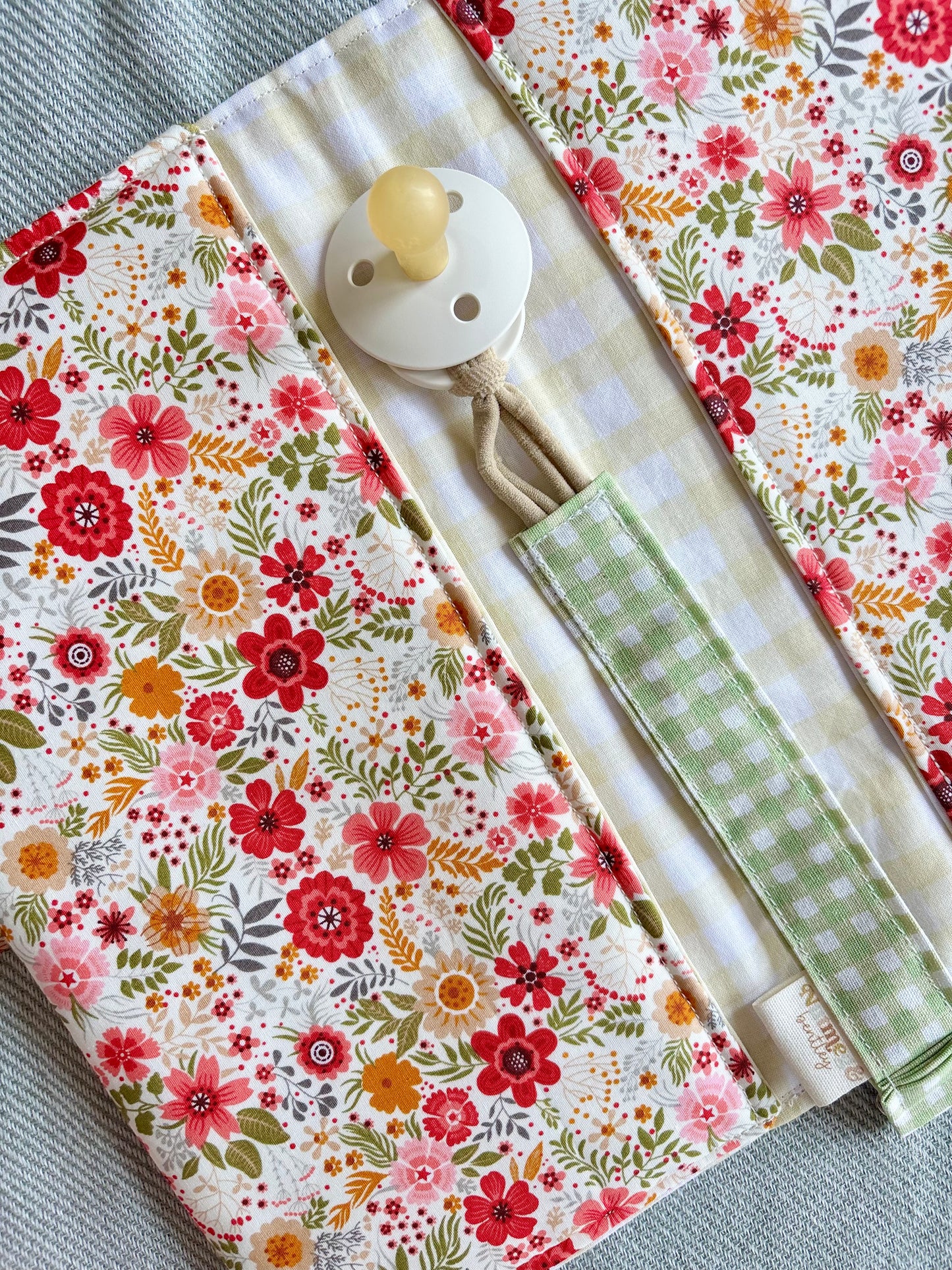Nappy Wallet - Summer Florals Yellow Gingham