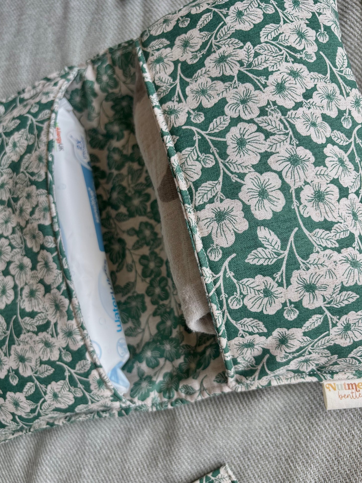 Nappy Wallet - Green Florals