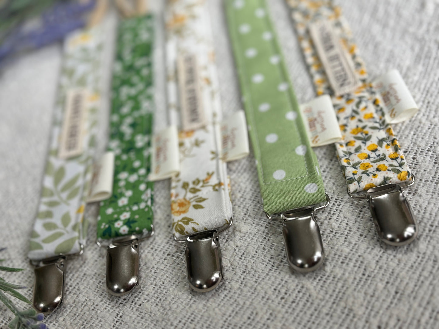 Personalised Dummy Clip – Handmade, Safe & Timeless Spring Florals Baby Keepsake