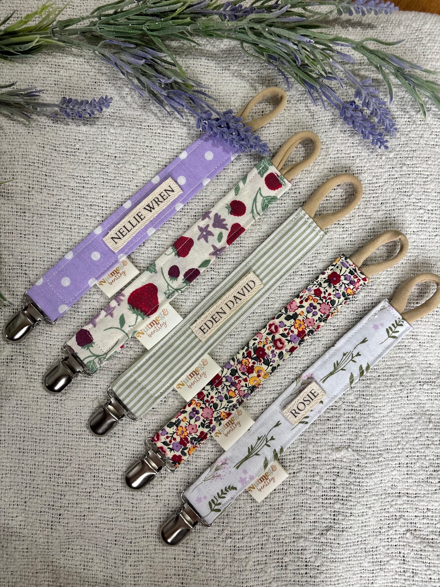 Personalised Dummy Clip – Handmade, Safe & Timeless Baby Keepsake