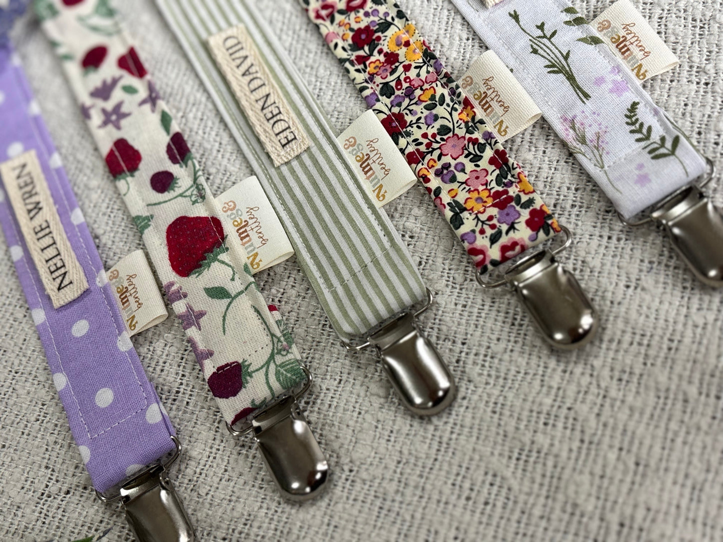 Personalised Dummy Clip – Handmade, Safe & Timeless Baby Keepsake