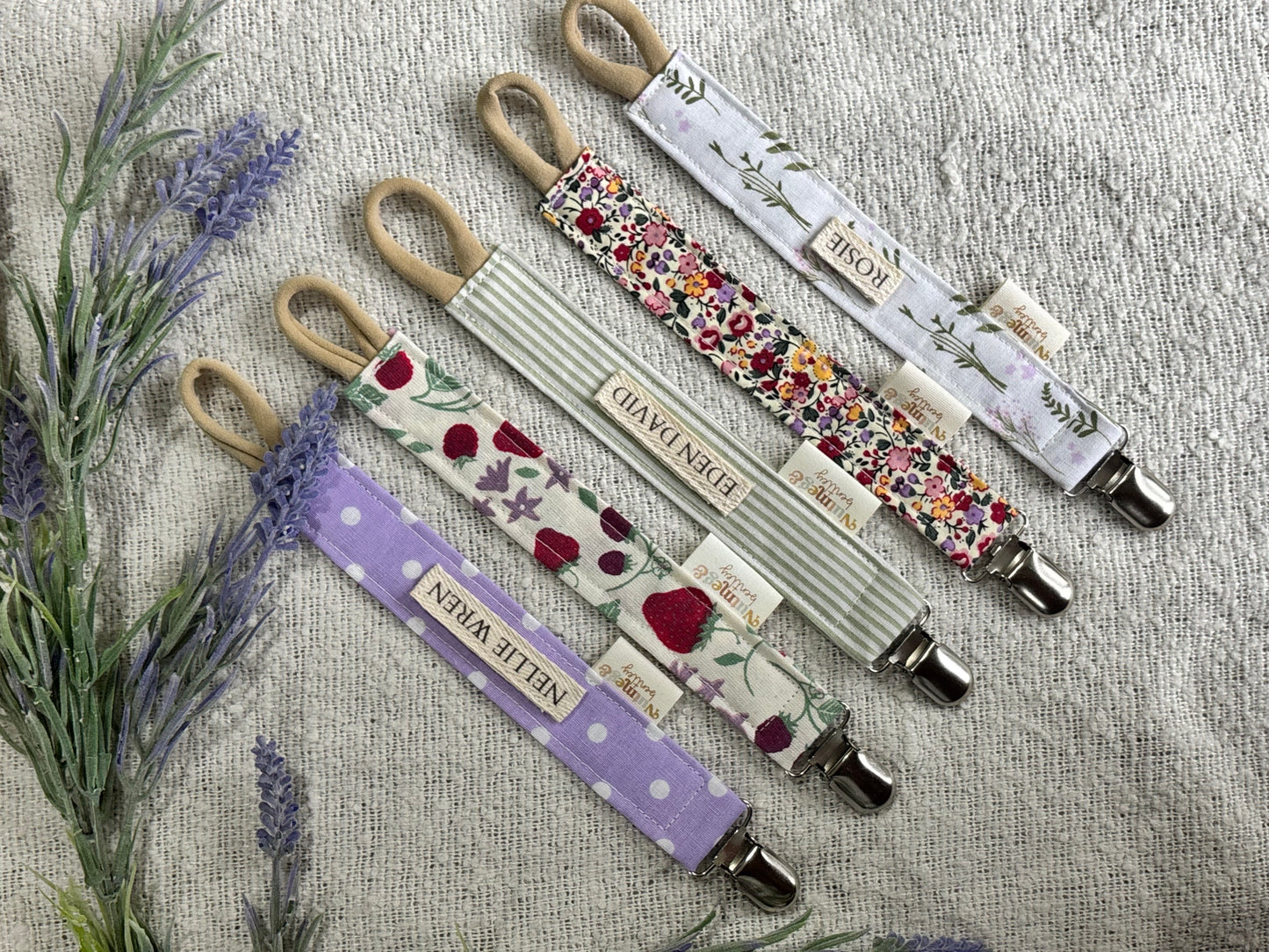 Personalised Dummy Clip – Handmade, Safe & Timeless Baby Keepsake