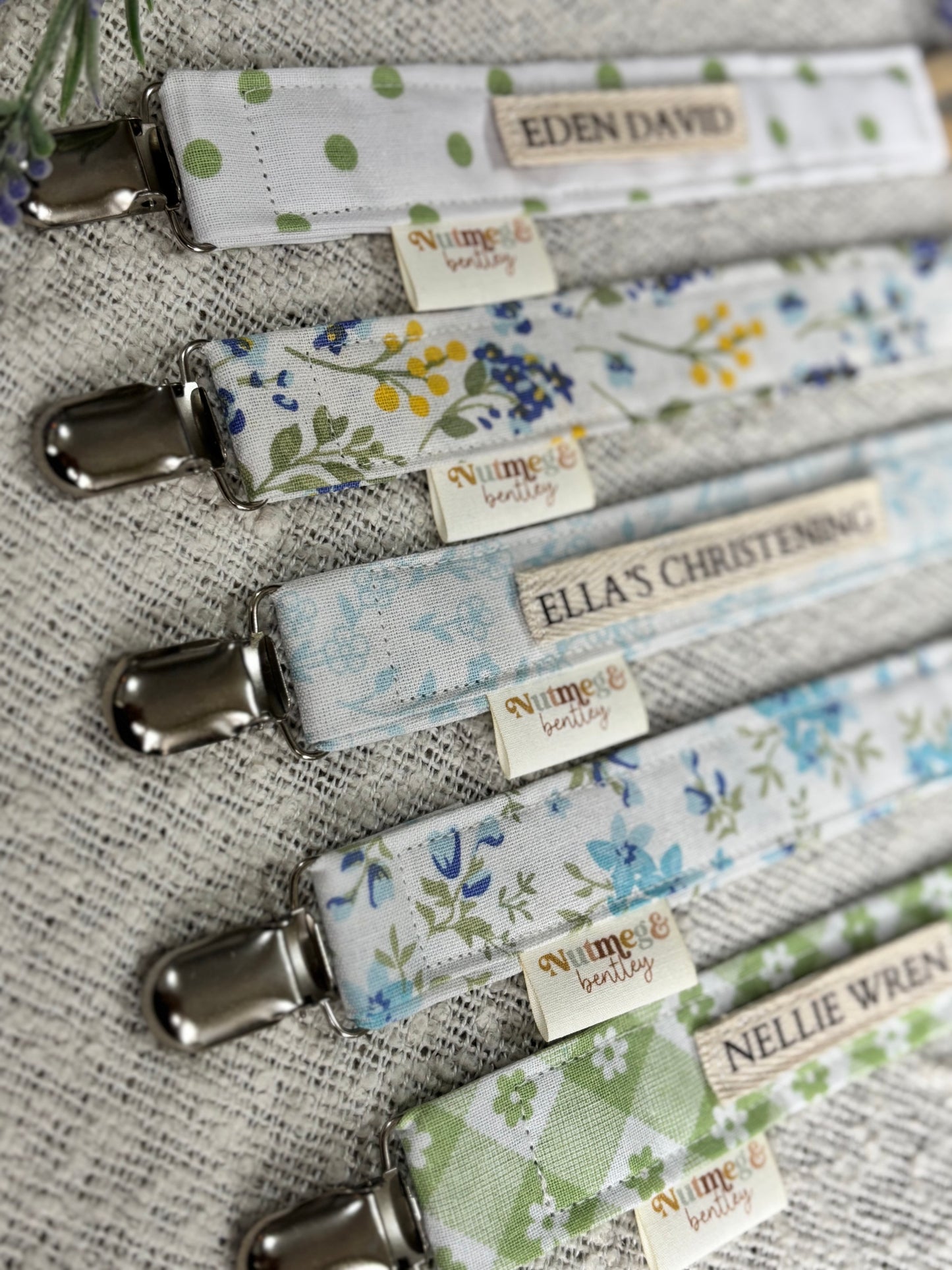 Personalised Dummy Clip – Handmade, Safe & Timeless Gifts Baby Keepsake