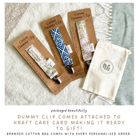 Personalised Dummy Clip – Handmade, Safe & Timeless Baby Keepsake