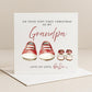 Personalised Grandpa First Christmas Card