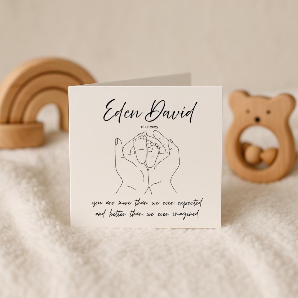 Personalised New Baby Card